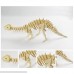 Dinosaur 3D Wooden Puzzle Stegosaurus Triceratops Tyrannosaurus Spinosaurus Brontosaurus Hadrosaurus DIY Models Set Puzzle Gift Brain Teaser Toy for Kids Adult B079HPP735